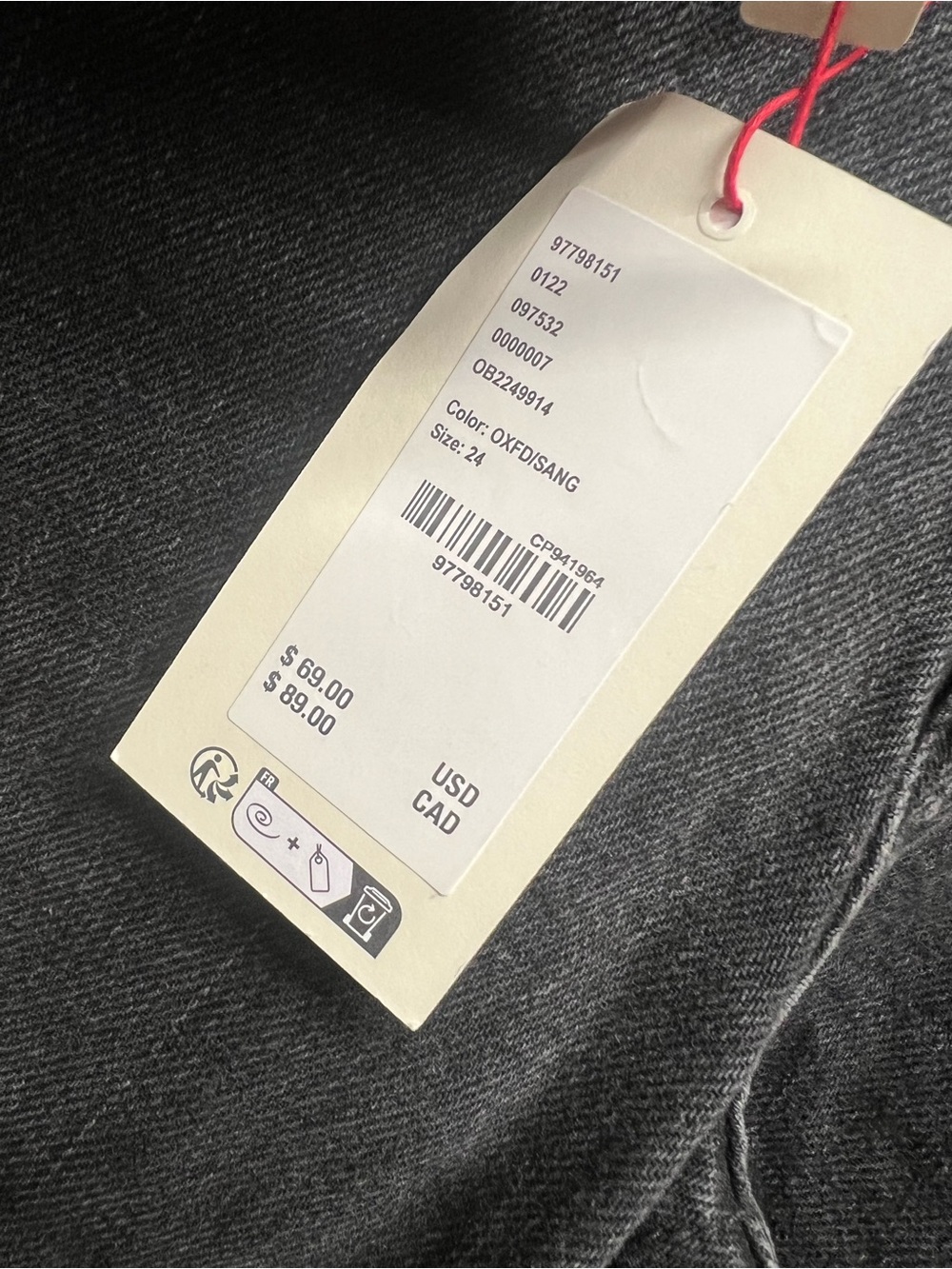 BDG Urban Outfitters Women’s 24W 32L Kayla Lowrider Jeans Black NWT - Picture 4 of 9